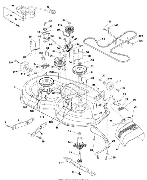 murray 42-inch deck parts diagram